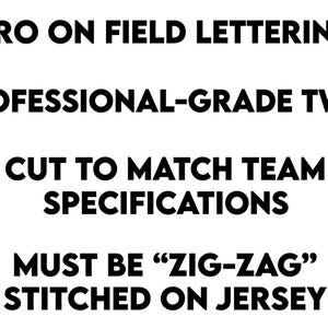 Custom Chicago Cubs Lettering Kit for an Authentic, Replica, Youth or Toddler Home Jersey - ANY NAME & NUMBER image 5