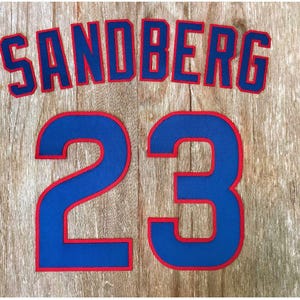Custom Chicago Cubs Lettering Kit for an Authentic, Replica, Youth or Toddler Home Jersey - ANY NAME & NUMBER image 2