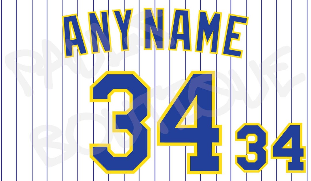 2006 Lettering Milwaukee Brewers Home Alternate Jersey Lettering (2006- 2015) – Name ...