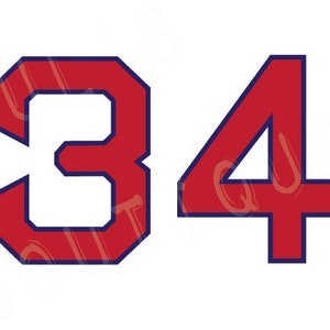 Boston Red Sox Lettering Kit for an Authentic, Replica or Youth 2023 Home Jersey - ANY NUMBER