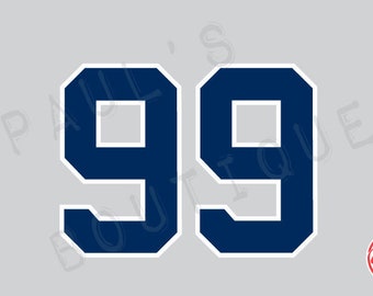 New York Yankees Lettering Kit for an Authentic, Replica or Youth 2023 Road Jersey - ANY NUMBER