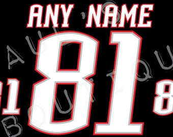 Buffalo Sabres Lettering Kit for an Authentic Vintage 2000 Home (Black) Jersey - ANY NAME & NUMBER