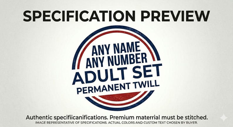 Custom Chicago Cubs Lettering Kit for an Authentic, Replica, Youth or Toddler Home Jersey - ANY NAME & NUMBER Adult (Permanent)