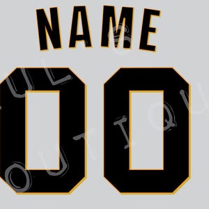 San Francisco Giants Lettering Kit for an Authentic Road 2023 Jersey - ANY NAME & NUMBER
