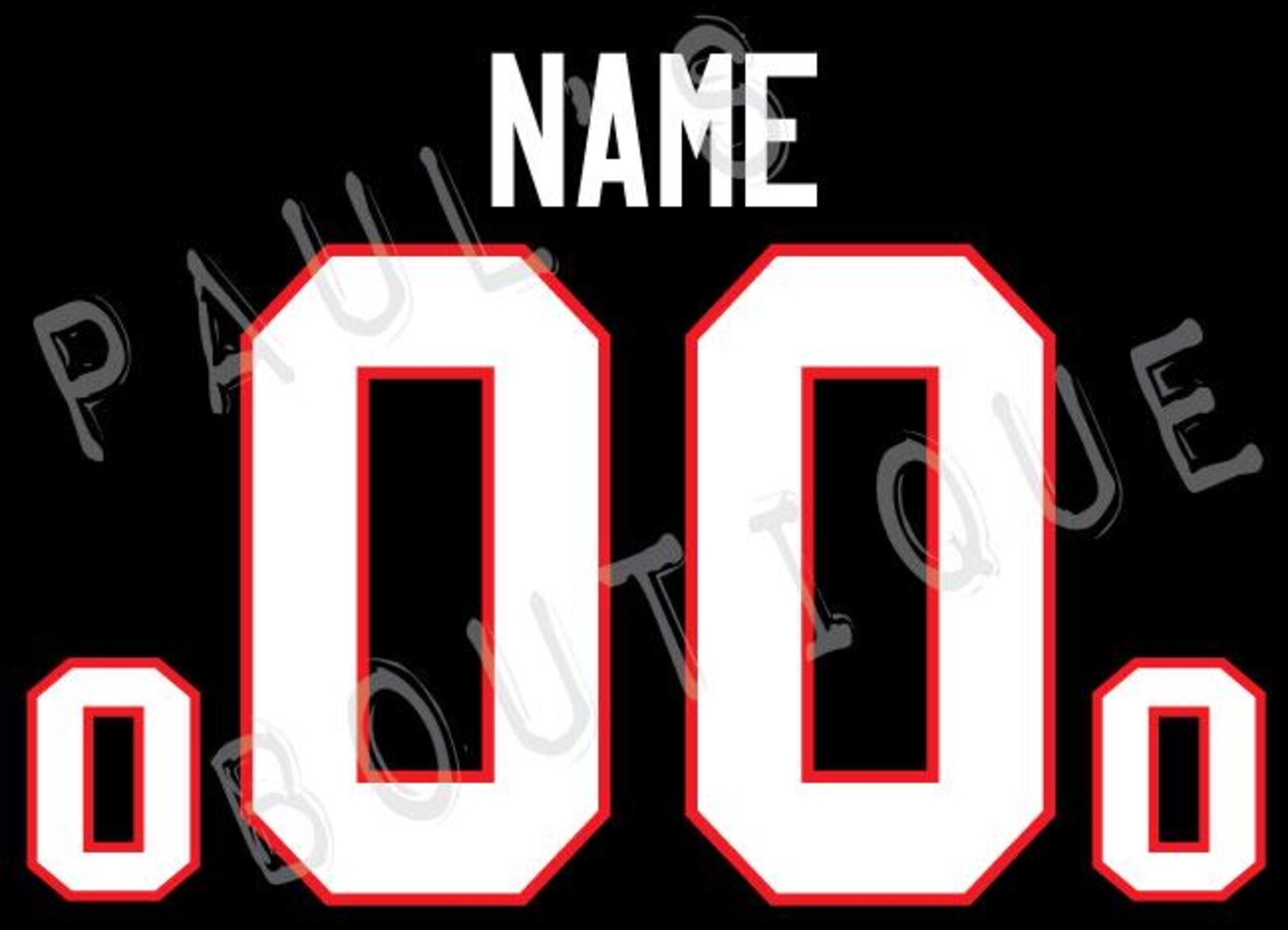 Chicago Blackhawks Lettering Kit for and Adult or Youth Replica Black ...
