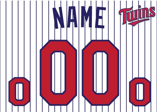Baseball Minnesota Twins Customized Number Kit for 2019-2020 Home