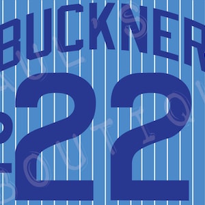 Chicago Cubs Lettering Kit for 1980&#39;s Road Jersey - ANY NAME & NUMBER