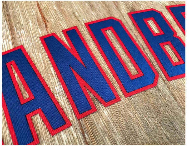 Custom Chicago Cubs Lettering Kit for an Authentic, Replica, Youth or Toddler Home Jersey - ANY NAME & NUMBER image 7