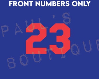 Los Angeles Dodgers FRONT NUMBER ONLY for an Authentic, Replica or Youth 2023 Jersey