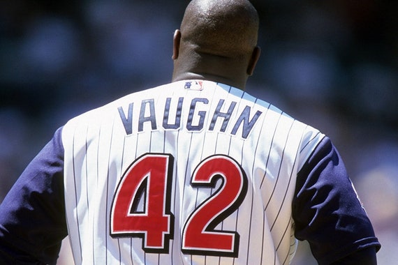 Anaheim Angels Home Jersey (1997 - 2001) - Vaughn #42 Lettering Kit