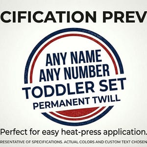 Custom Chicago Cubs Lettering Kit for an Authentic, Replica, Youth or Toddler Home Jersey - ANY NAME & NUMBER Toddler (Permanent)