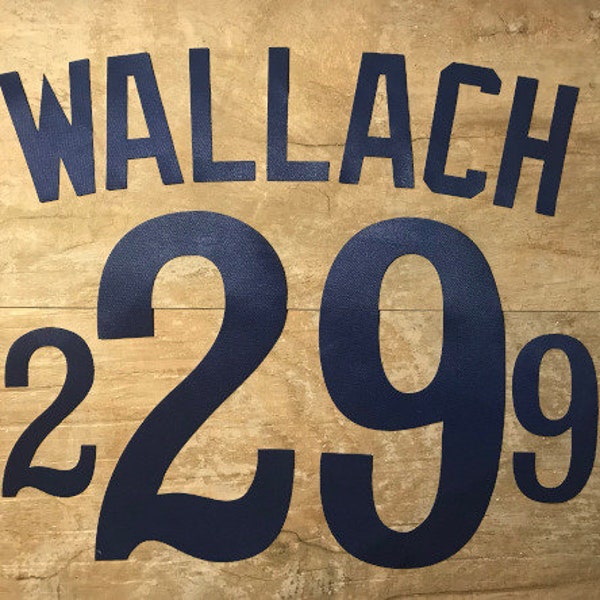 Montreal Expos Lettering Kit for a 1980 Home Jersey - "WALLACH" #29