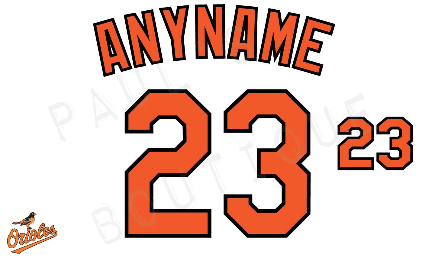 Youth Baltimore Orioles Orange Alternate Replica Blank Team Jersey