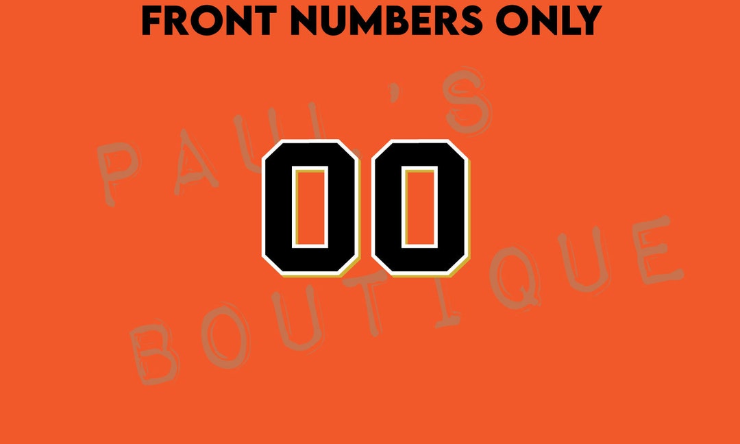 San Francisco Giants FRONT NUMBER ONLY for an Authentic, Replica or