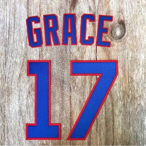 Custom Chicago Cubs Lettering Kit for an Authentic, Replica, Youth or Toddler Home Jersey - ANY NAME & NUMBER image 10