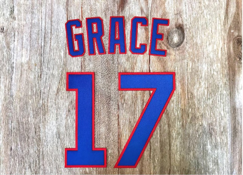 Custom Chicago Cubs Lettering Kit for an Authentic, Replica, Youth or Toddler Home Jersey - ANY NAME & NUMBER image 10