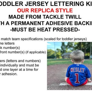 Custom Chicago Cubs Lettering Kit for an Authentic, Replica, Youth or Toddler Home Jersey - ANY NAME & NUMBER image 3