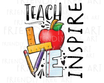 Free Free 183 Teach Love Inspire Apple Svg SVG PNG EPS DXF File