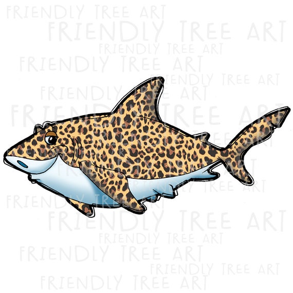 Leopard Shark Png PNG Files for Sublimation Shark Clipart | Etsy