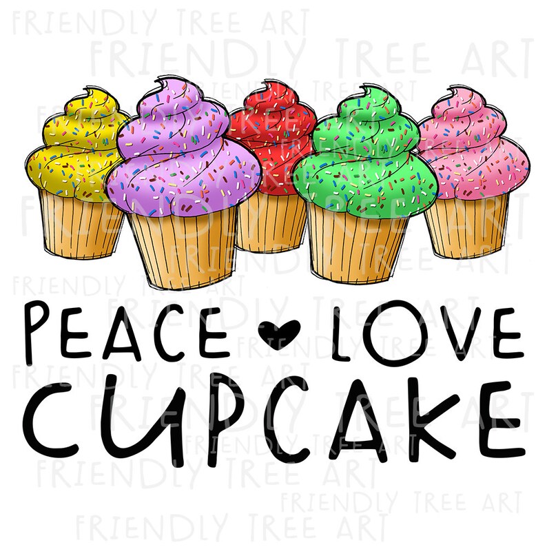 Gyufise Cupcake-Topper Set – 24 Stück Peace & Love Motive Mit Glitzer, Gold