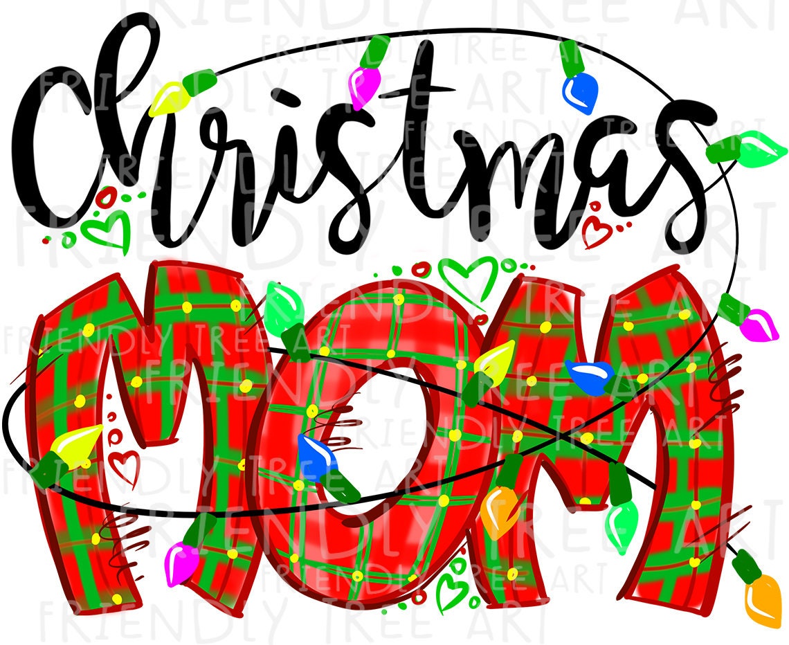 Christmas Mom Png, Merry Christmas Png, Christmas Png, Mom Png