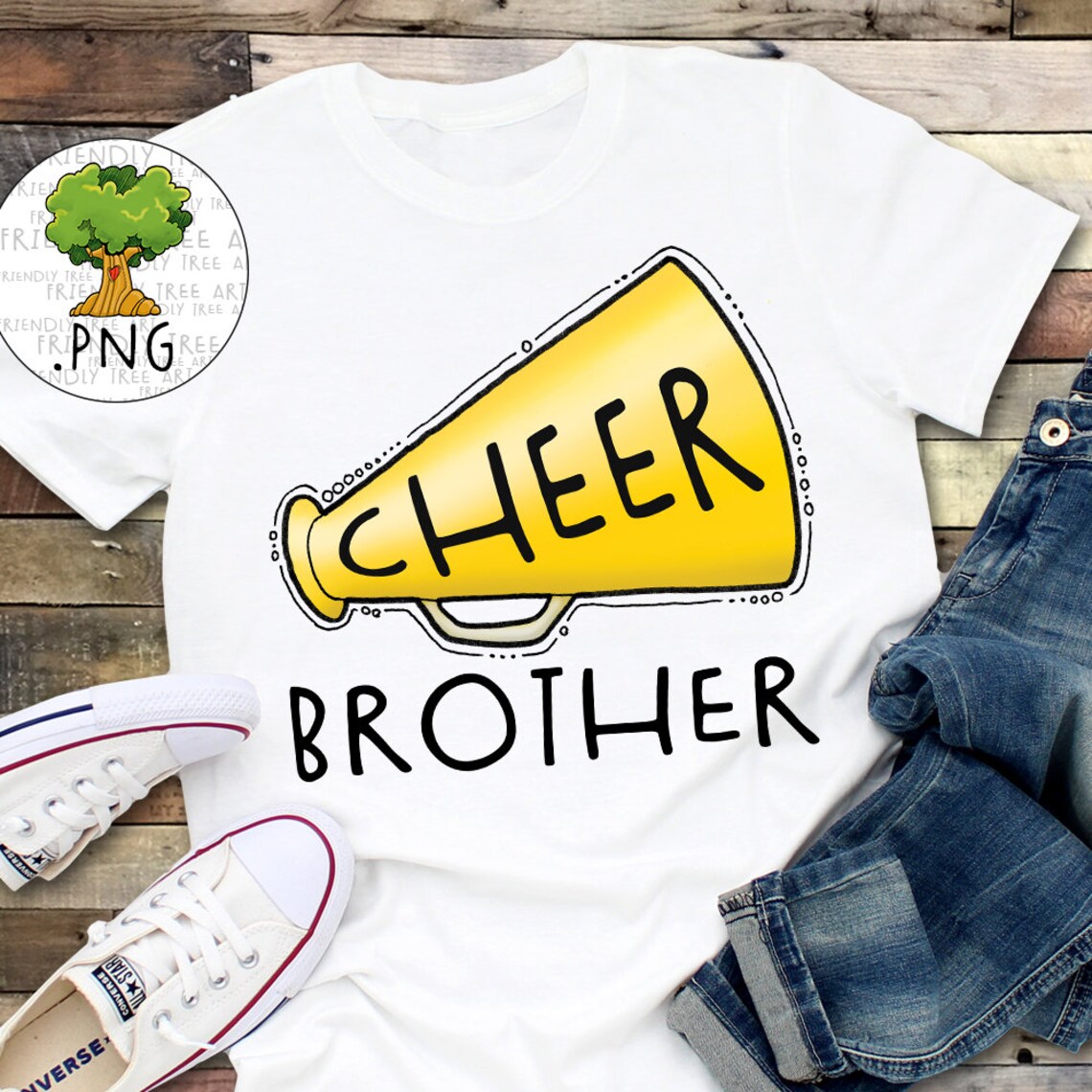Cheer Brother PNG Cheer Sublimation PNG Yellow Cheer Brother - Etsy New