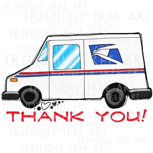 Mail Truck Merci Png, PNG Fichiers pour sublimation, Camion postal, Facteur, Courrier, Bureau de poste, Facteur, Postier, Travailleur postal, Dessiné à la main png