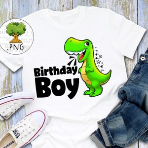 Birthday Boy T-rex Png PNG Files for Sublimation Birthday - Etsy