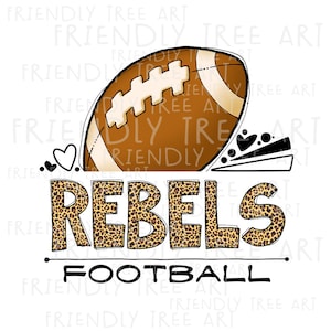 Rebels Football Png, Png Files For Sublimation Printing, Rebels Png, Rebels Sublimation, Rebels Mascot, Rebels Design