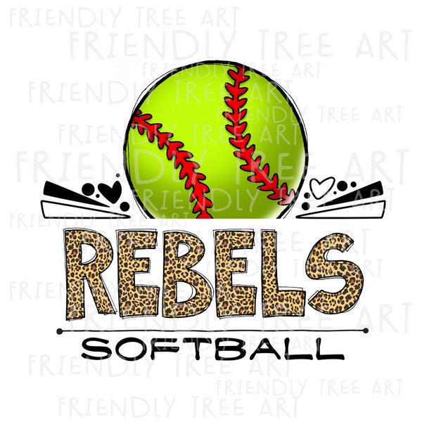 Rebels Softball Png, Png Files For Sublimation Printing, Rebels Png, Rebels Sublimation, Rebels Mascot, Rebels Design