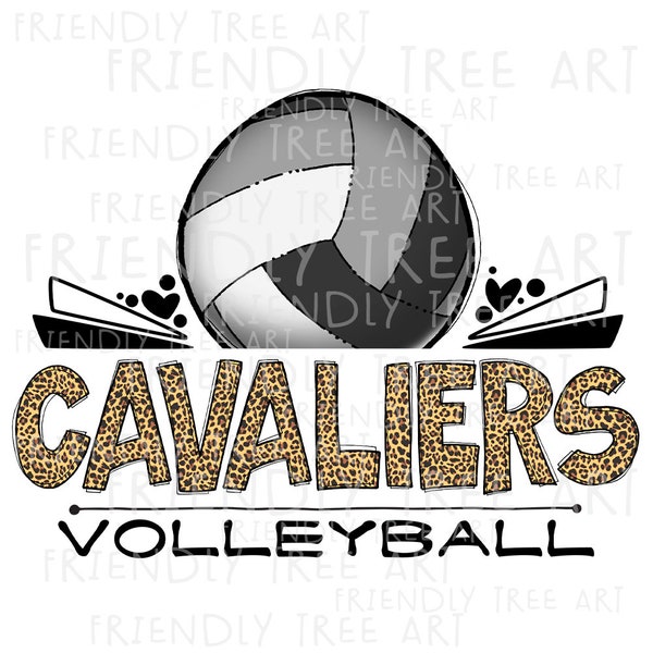Cavaliers Volleyball Png, Png Dateien für Sublimation Druck, Cavaliers Png, Cavaliers Sublimation, Cavaliers Maskottchen, Cavaliers Design