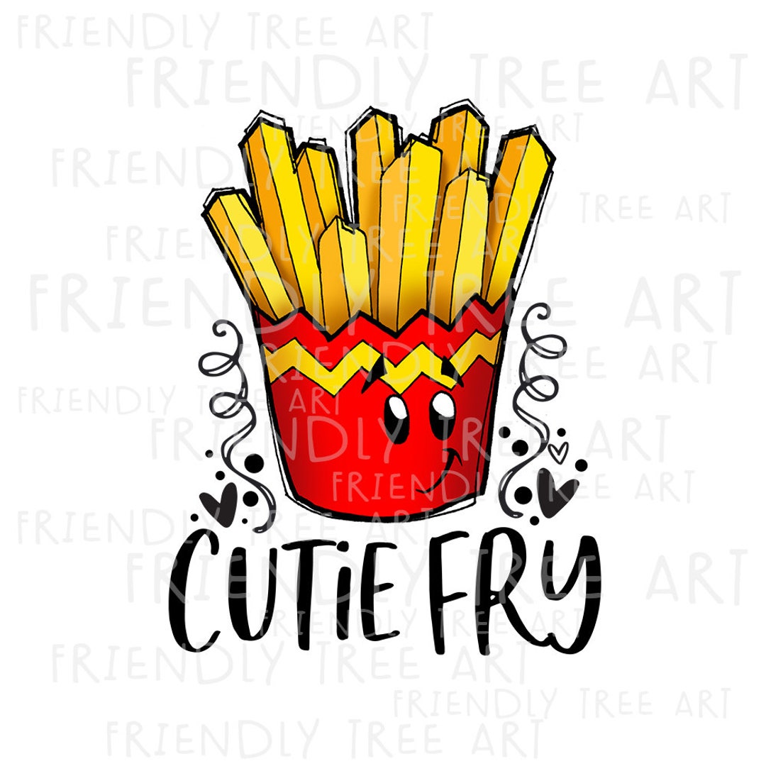Cutie Fry, PNG Files for Sublimation, Small Fry Baby, French Fry Png