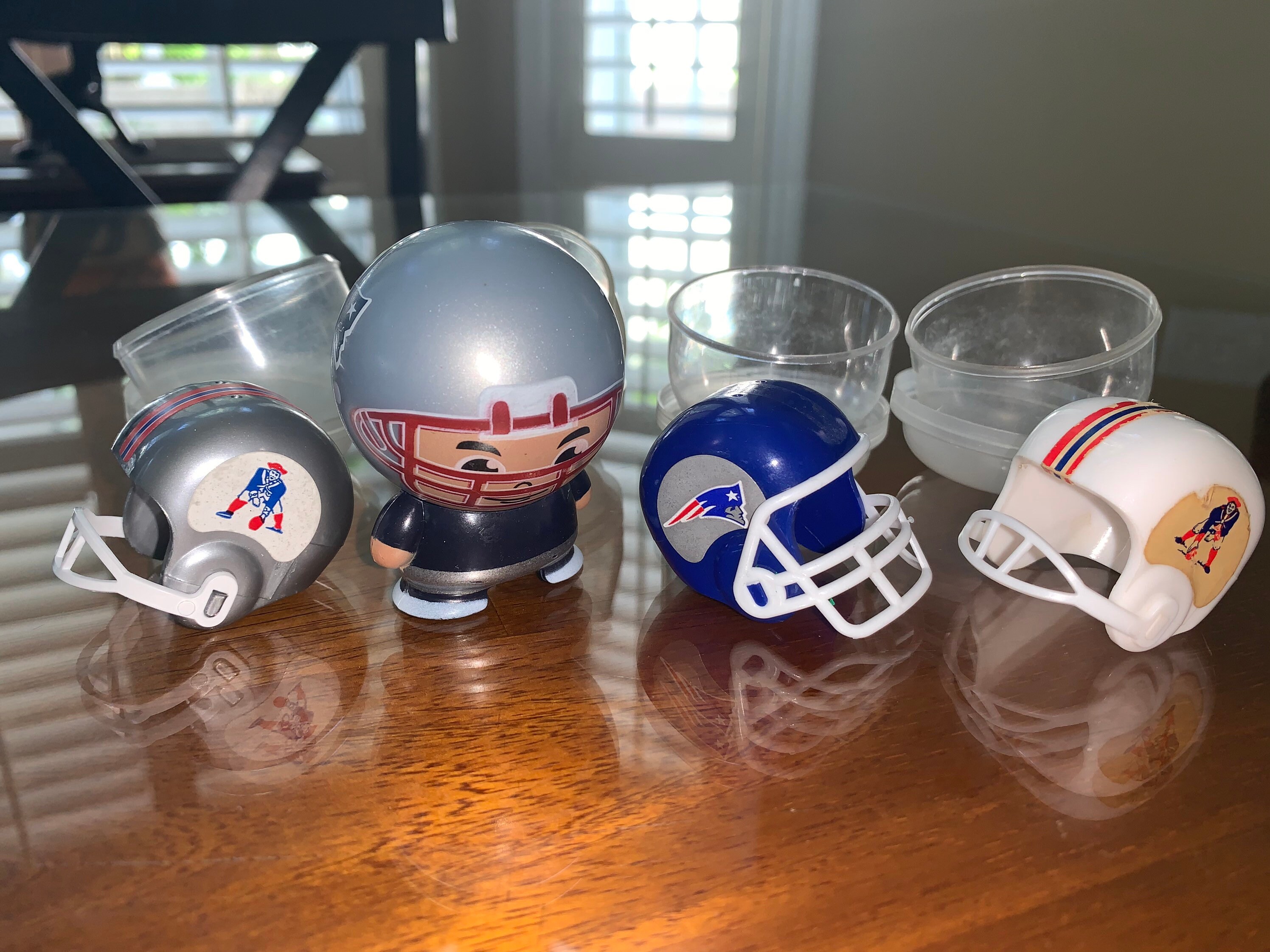 Lot of 4 New England Patriots mini Gumball helmets & NFL Etsy
