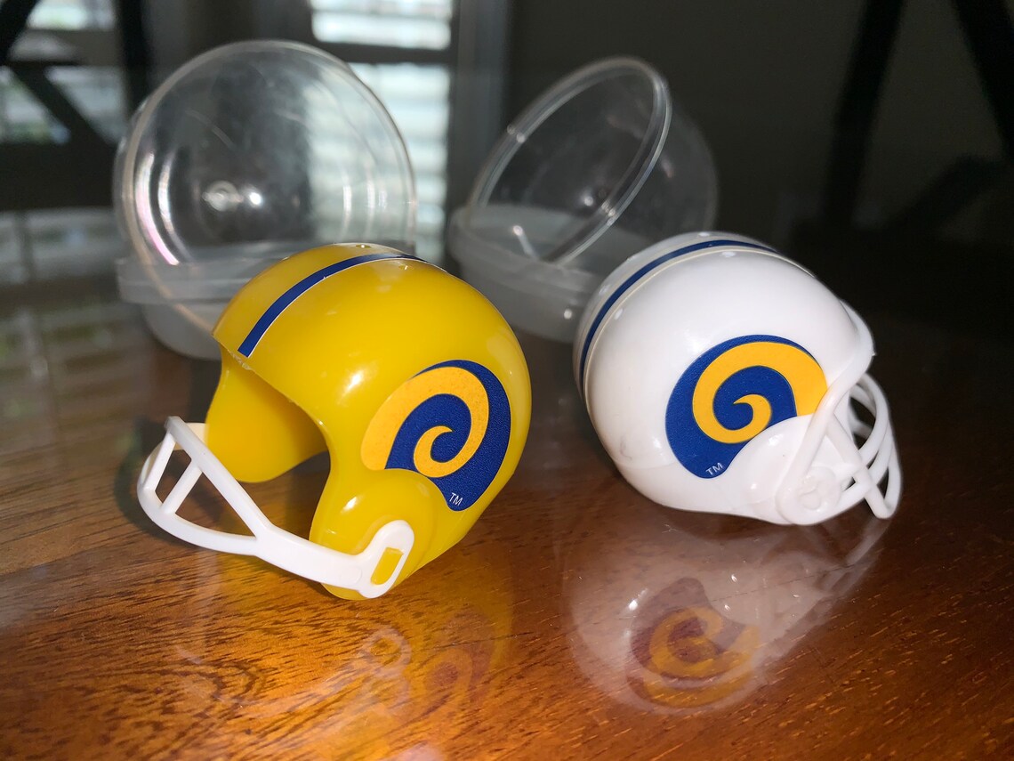 Lot of 2 retro Los Angeles Rams mini Gumball helmets Etsy