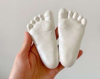 Kit moulage mains et pieds de bébé DIY, empreinte main et pied, empreinte nouveau-né, moule main et pied, cadeau de baby shower et de Noël pour une nouvelle maman