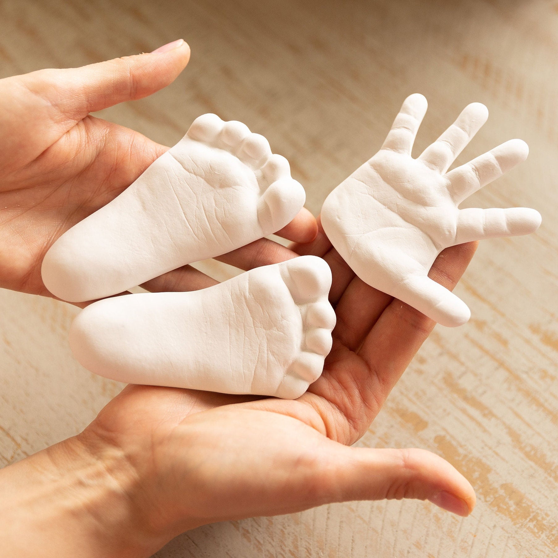 DIY Baby Hands and Feet Casting Kit Newborn Hand and Foot image