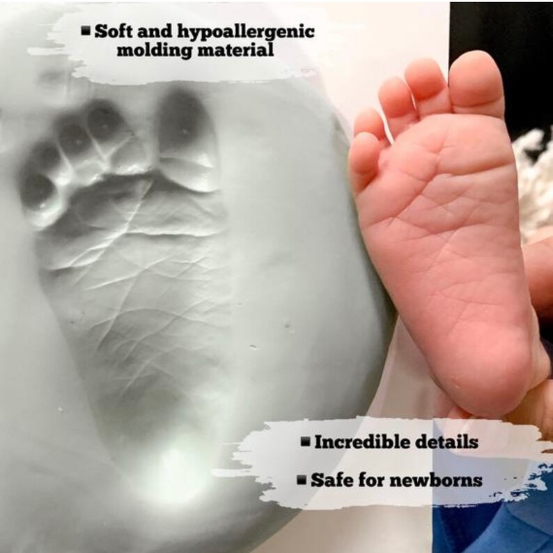 Baby hand and feet castingDIY casting kitfootprintbaby Etsy