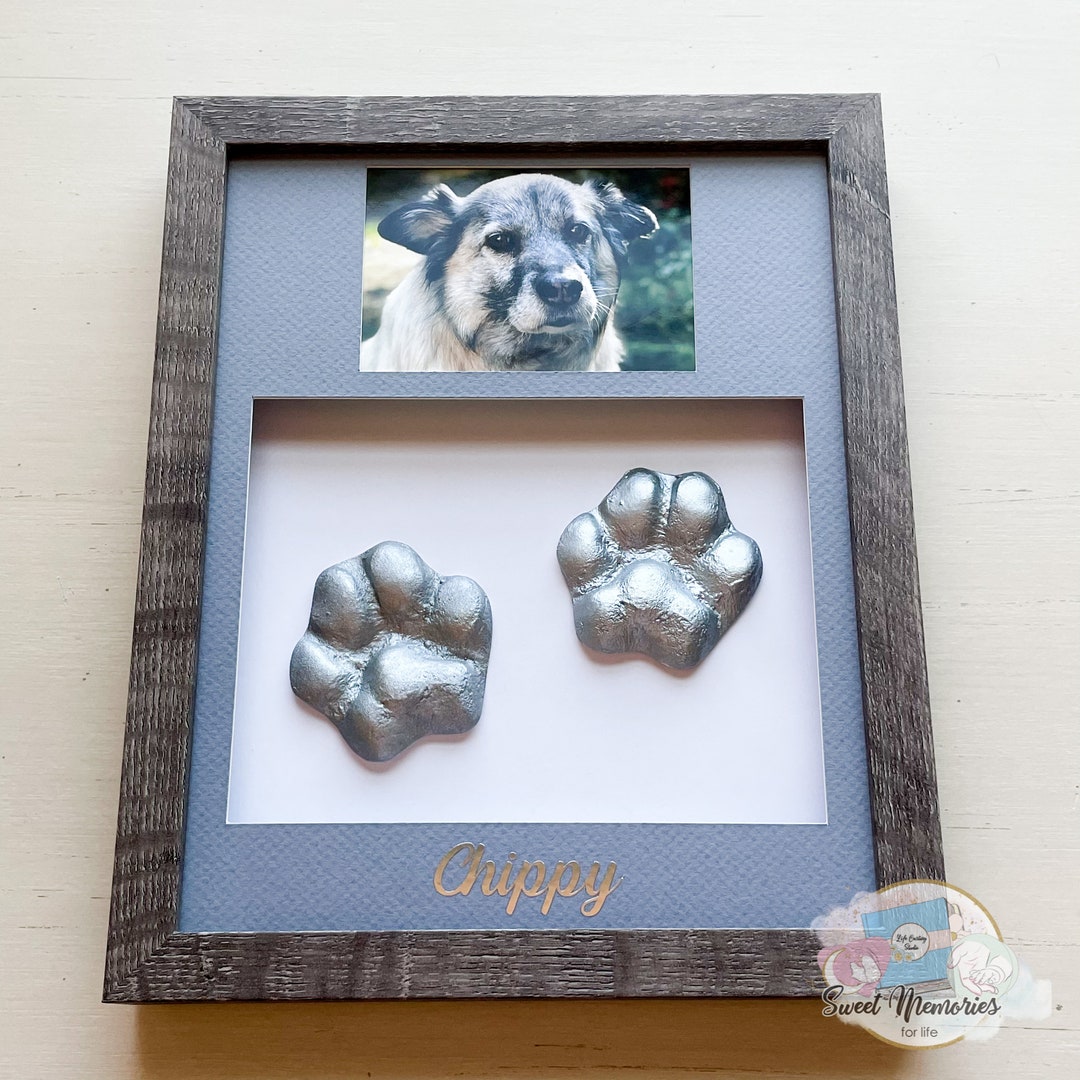 Fur Gift Paw Print Stamp Pad, 100% Pet Safe Kit, No-Mess Ink Pad, Imprint Cards, Pet Memorial Keepsake, Dogs, Cats, Small Pets, Pet Owner, Pet