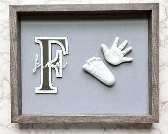 DIY Hand and Feet Casting Kit, LOVE Frame, Baby Hand Print and