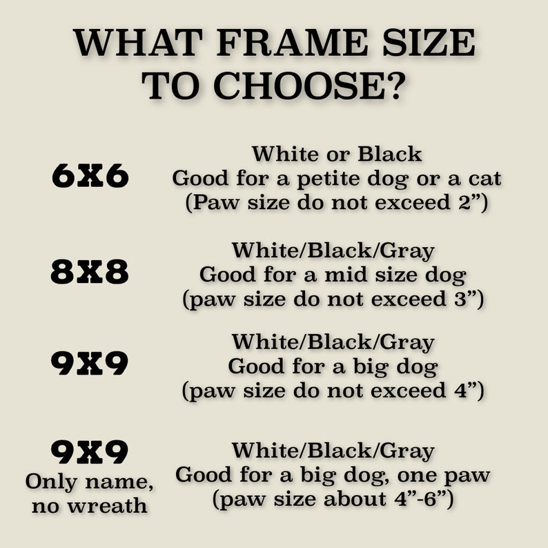 DIY Pet Paw Casting Frame Kit Dog Paw Print Memorial Paw Etsy