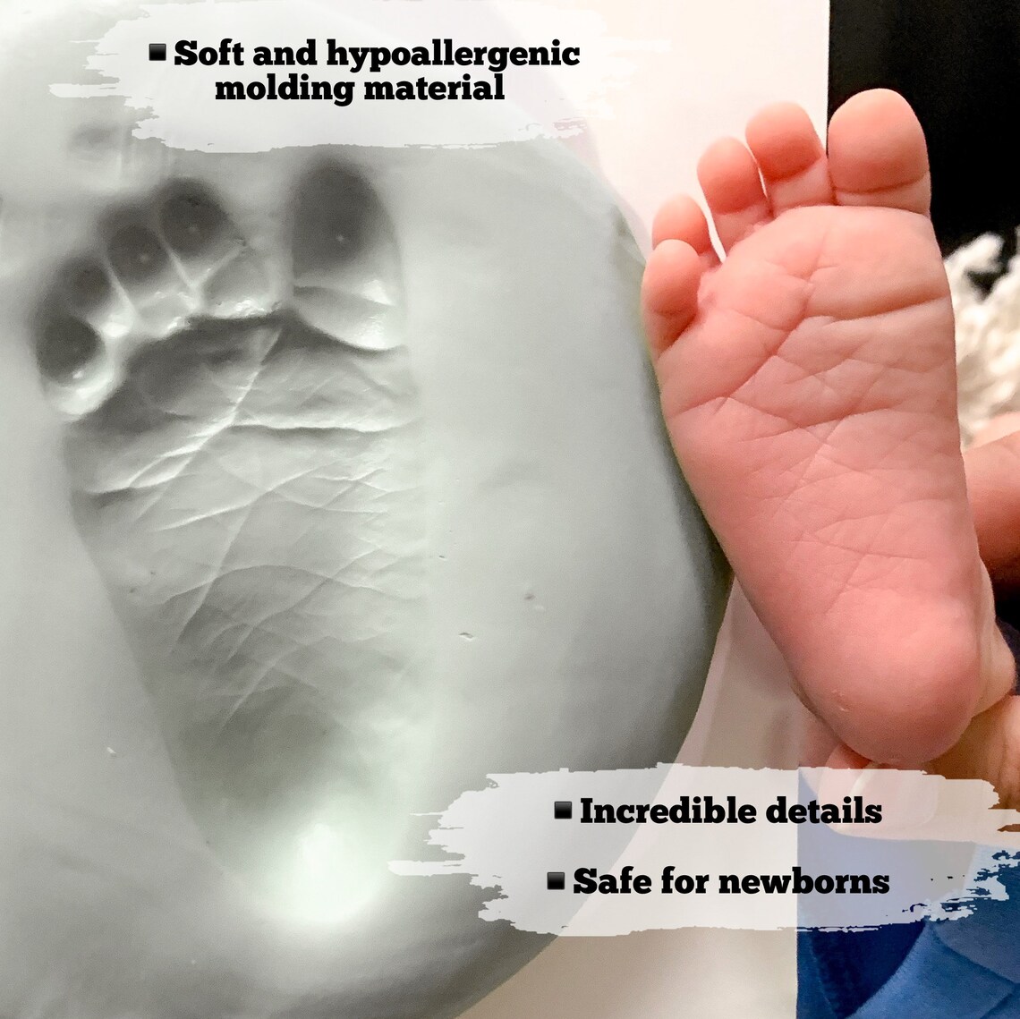 DIY Hand and Feet Casting Kit for Baby LOVE Frame Nursery Etsy