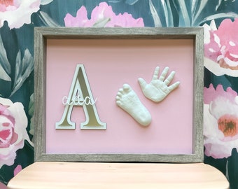 Baby Hand & Foot Casting Kit: Keepsake Nursery Decor, Custom Newborn Gift