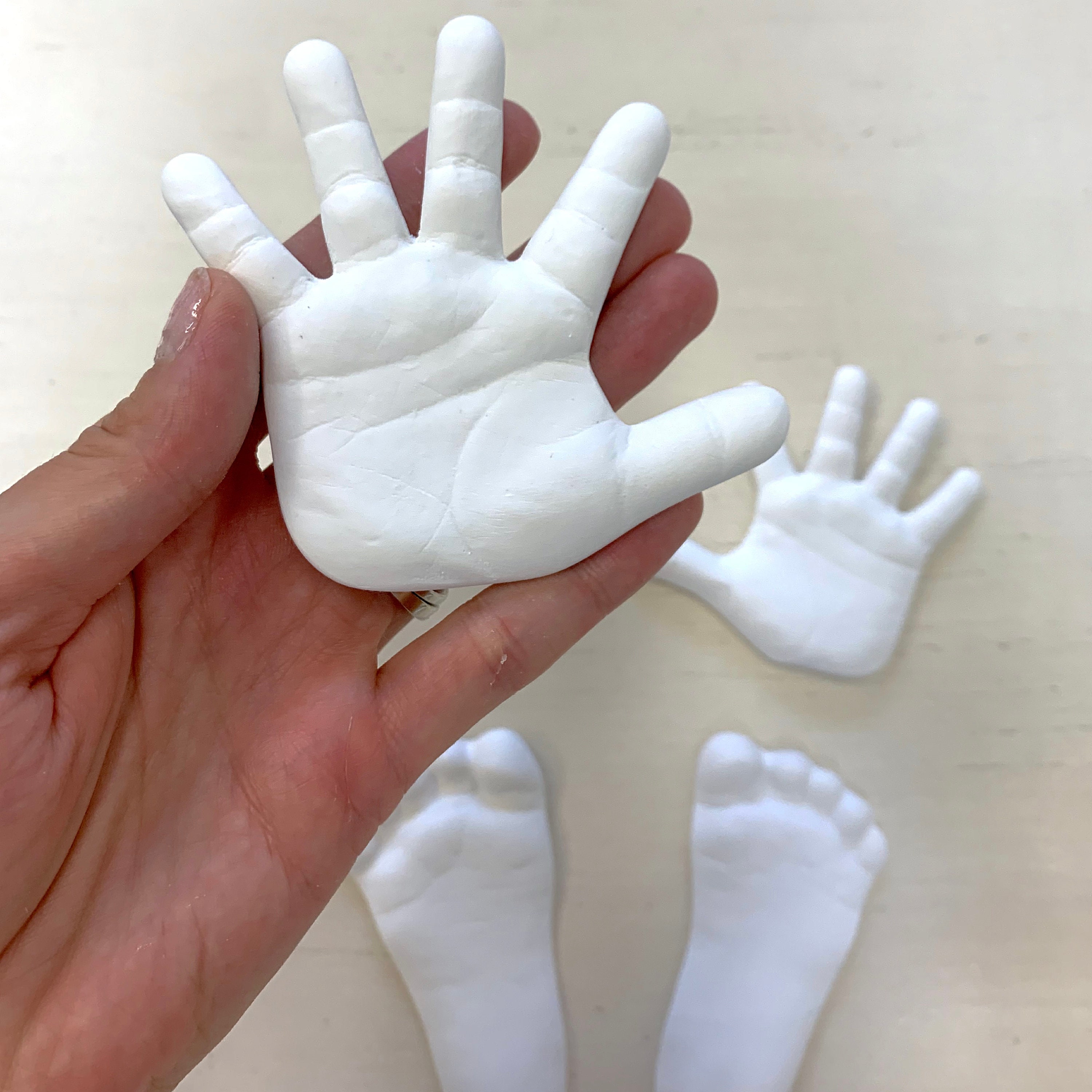 Arts and Crafts for Kids 4-6 Easter DIY Crafts for Adults Soft Clay Fluffy Foam Supplies DIY Baby Care Hand Foot Inkpad Handprint Footprint