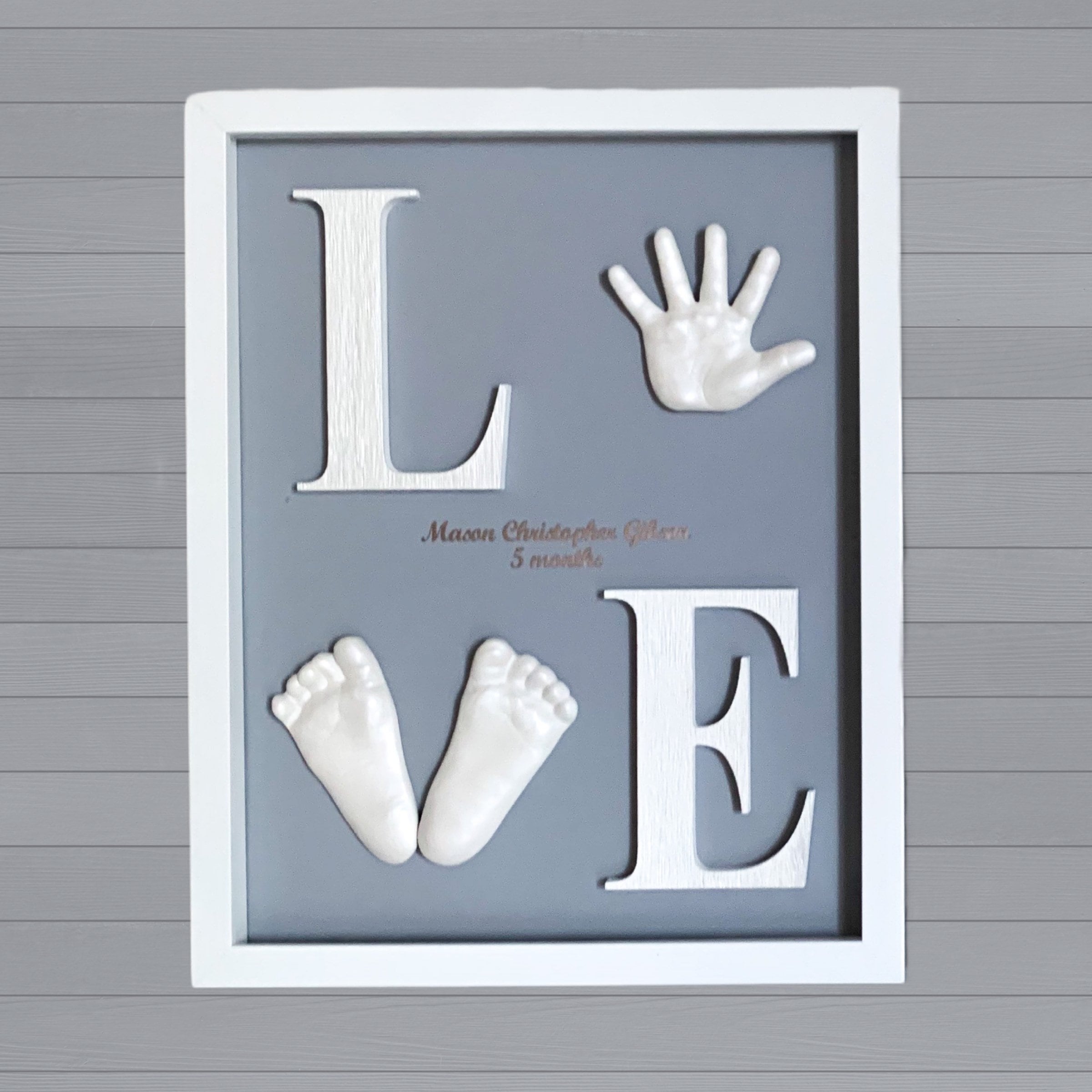 DIY Hand and Feet Casting Kit for Baby, LOVE Frame Nursery Decor, Infant  Hand and Foot Mold Kit, Baby Handprint and Footprint Custom Gift -   Norway