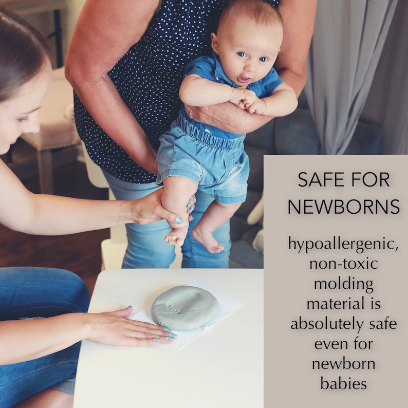 Baby Hand and Feet Castingdiy Casting Kitfootprintbaby Etsy