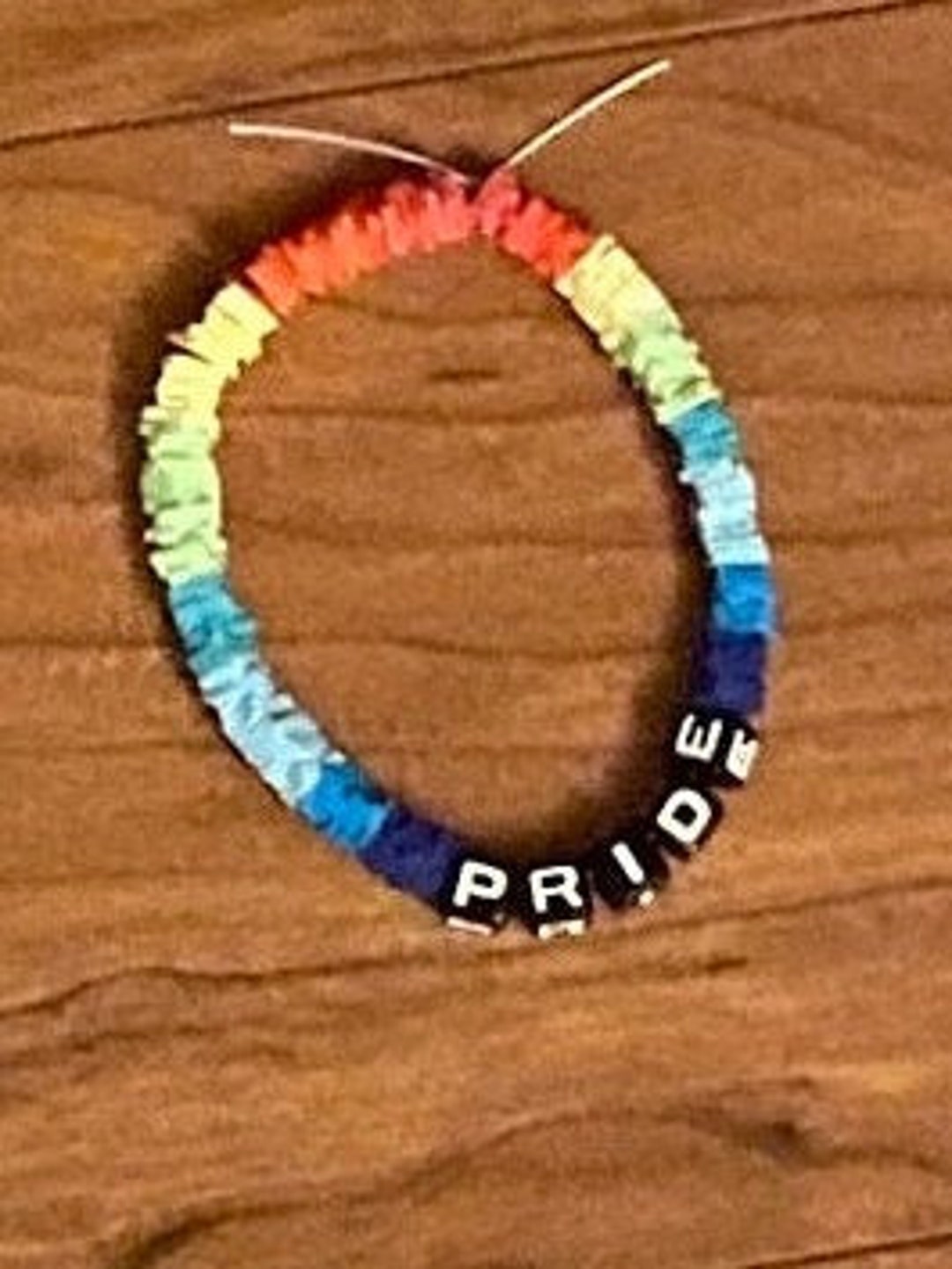 Handmade Pride Bracelet – Rainbow Clay Beads, LGBTQ+ Jewelry - Etsy