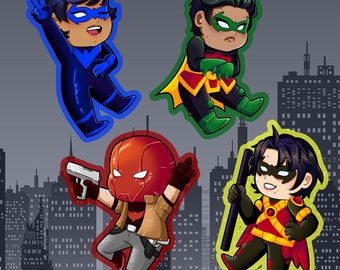 Dubbelzijdige Batboy-chibi-bedels