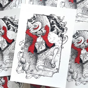 Straw Hat Pirates | Pen & Ink illustrations | A5 Prints