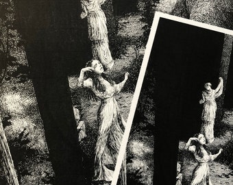 Il resto è coriandoli / L'incubo di Hill House / Illustrazione a penna e inchiostro / Stampa A3 + A4