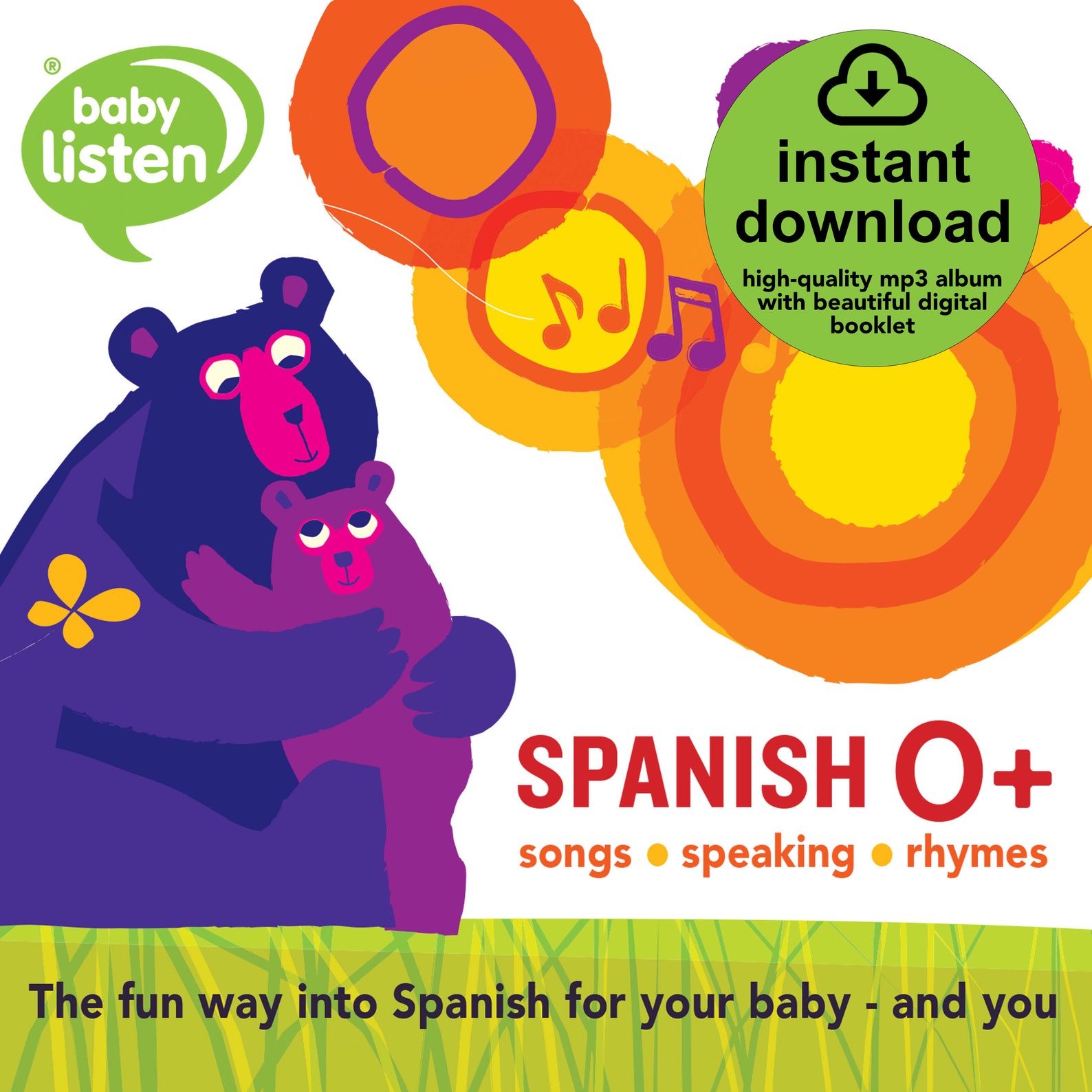 Spanish for babies & toddlers through fun engaging songs from | Etsy